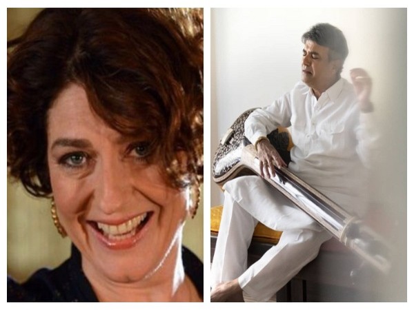 British actor Anna Chancellor and Indian singer Suresh Wadkar (Image source: Instagram)