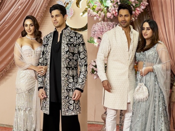 Couples Sidharth Malhotra-Kiara Advani and Varun Dhawan-Natasha Dalal (Image source: ANI)
