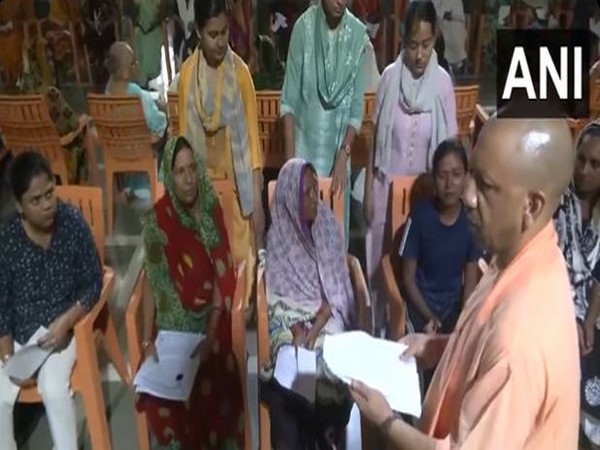 Uttar Pradesh CM Yogi Adityanath holds Janata Darshan at Gorakhnath Temple premises (Photo/ANI)