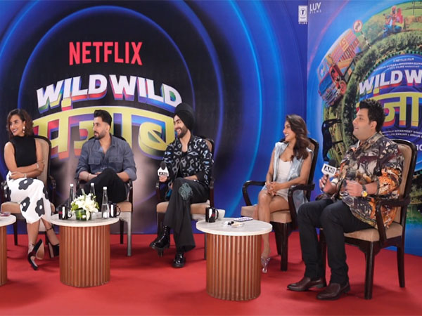'Wild Wild Punjab' cast Patralekha, Sunny Singh,, Manjot Singh, Ishita Raj Sharma, Varun Sharma (Photo/ANI)