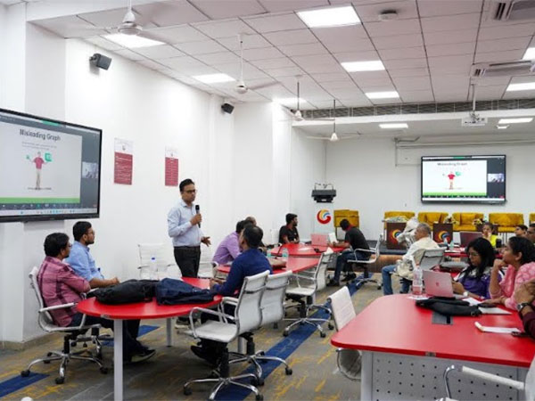 An insightful research session in Galgotias University's state-of-the-art training room, designed for active learning