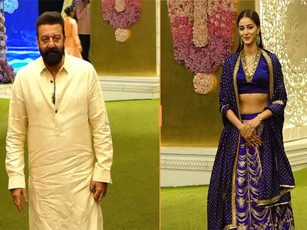 Sanjay Dutt, Ananya Panday (Image Source: ANI)
