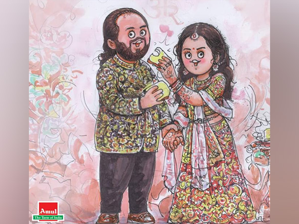 Amul poster for Anant Ambani, Radhika Merchant wedding (Image source: X)