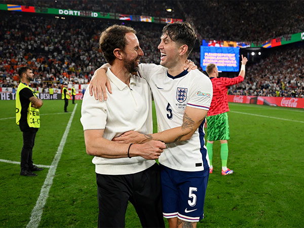 Gareth Southgate with John Stones (Photo: England Football/X)