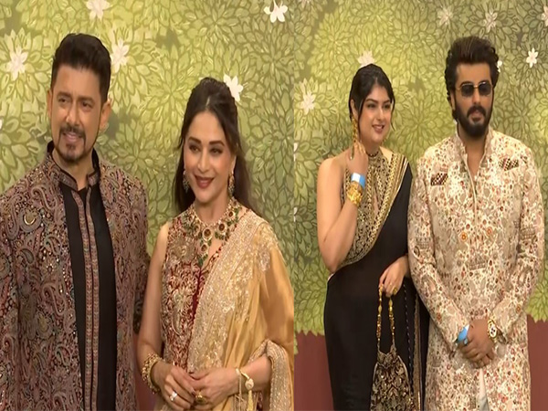 Madhuri Dixit, Shriram Nene, Arjun Kapoor, Anshula Kapoor (Image Source: ANI)