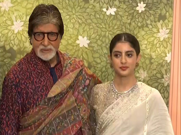 Amitabh Bachchan, Navya Naveli Nanda (Image source/ANI)