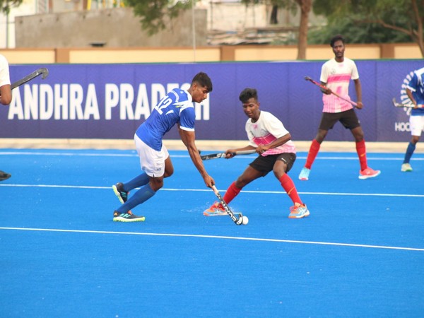 Players in action during Hockey India Junior South Zone Championship 2024 (Image: HI)