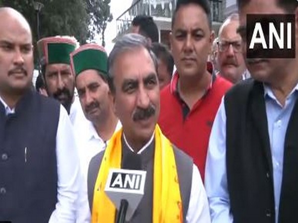 Himachal Pradesh Chief Minister Sukhvinder Singh Sukhu (Image/ANI)