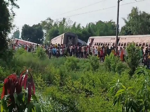 Chandigarh-Dibrugarh express derailed, (Photo/ANI)