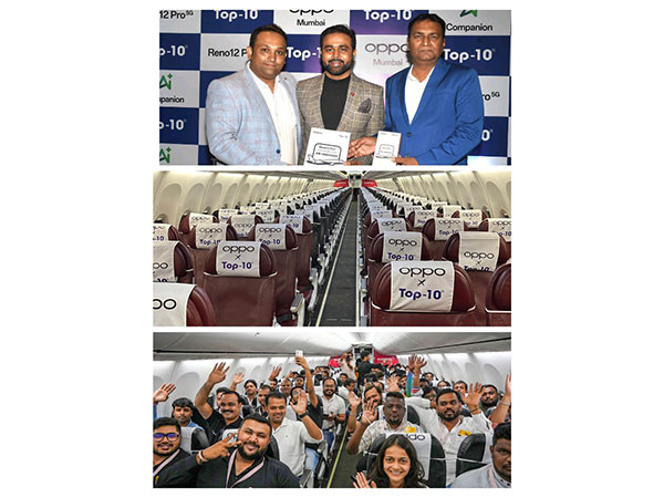 Top-10 Retails Pvt. Ltd. and Oppo Mumbai Host World's First In-Flight Phone Unboxing Event
