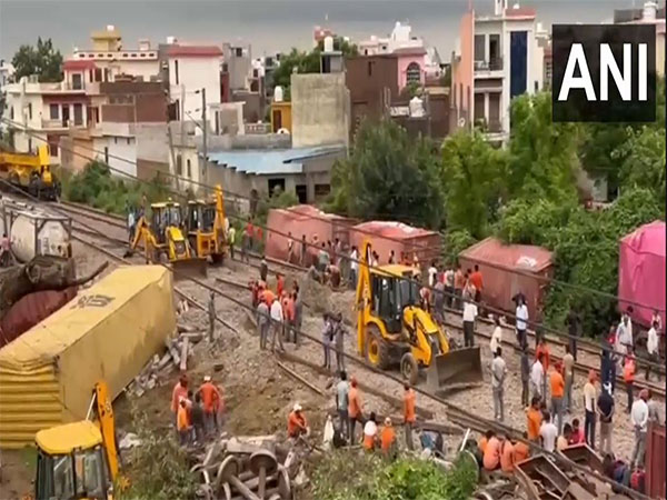 Restoration works to resume train movement in Amroha underway (Image/ANI)