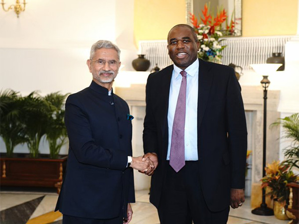 External Affairs Minister S Jaishankar with UK's Foreign Secretary David Lammy. (Photo: X//@DrSJaishankar)
