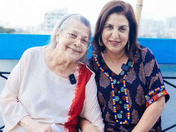 Farah Khan with her late mother Menaka Irani(Image source/Instagram) 