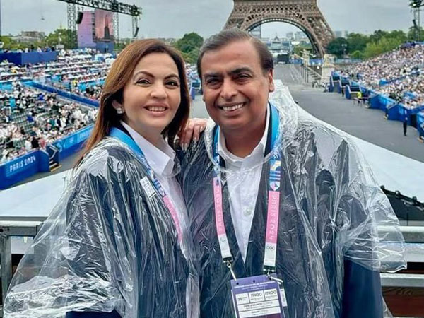 Nita Ambani, Mukesh Ambani (image source: X/@ANI)