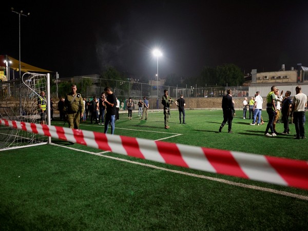 Visuals from the spot where 12 Israeli children were killed in soccer field (Photo credit: Reuters)
