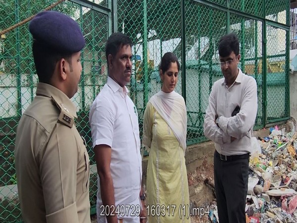 Central team inspects Amayizhanjan Canal where sanitation worker drowned (Photo/ANI)