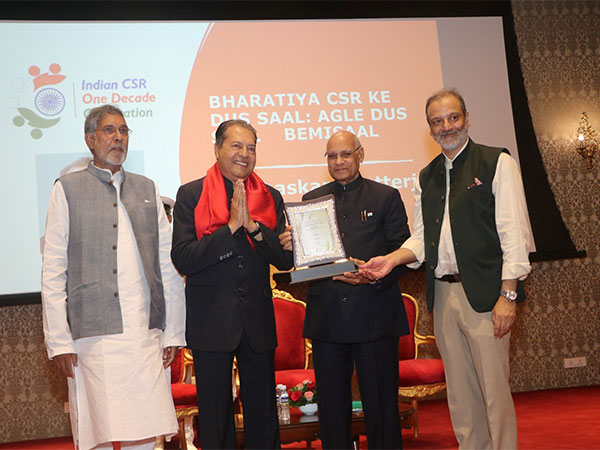 1. Kailash Satyarthi  2. Dr. Bhaskar Chatterjee 3. Ramesh Bais 4. Dr. Huzaifa Khorakiwala, CSR One Decade Celebration Council