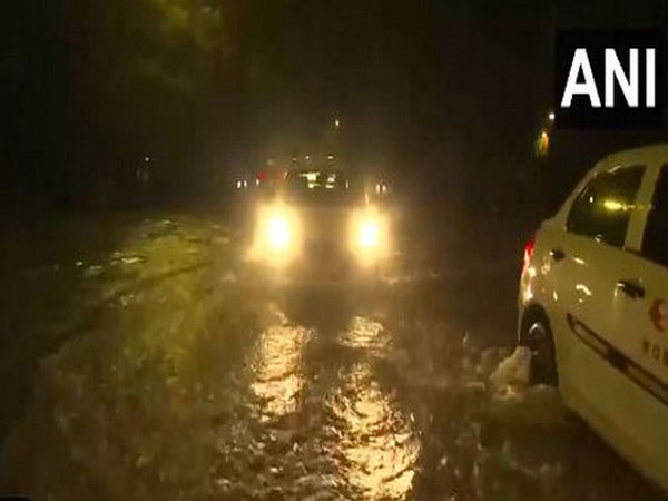 Heavy downpours in the national capital on Wednesday. (Photo/ANI)