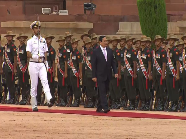 Vietnamese PM Pham Minh Chinh receives ceremonial reception (Photo/ANI)
