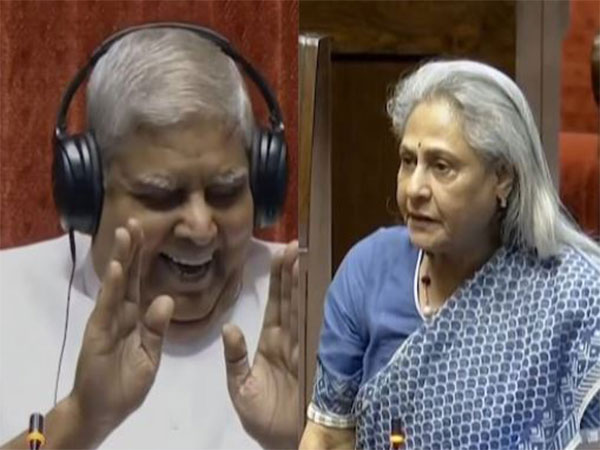 Jagdeep Dhankhar, Jaya Bachchan (Image source: ANI/@ani_trending)