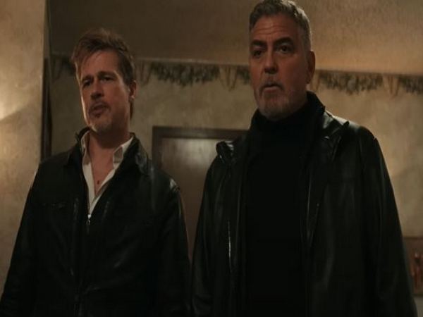 George Clooney, Brad Pitt in a still from 'Wolfs' (Image source: X)