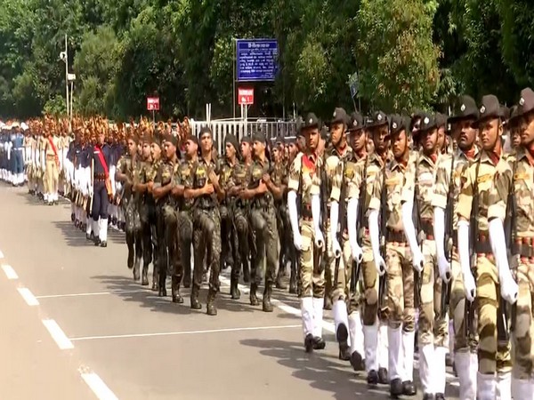 Visual of the full dress rehearsal of the parade (Photo/ANI) 