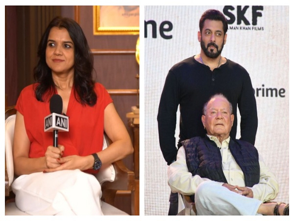 Salim Khan, Salman Khan and Namrata Rao (Image source: ANI and Instagram)