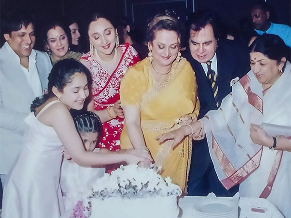 Throwback pic of Saira Banu celebrating her birthday (image source: instagram/sairabanu)