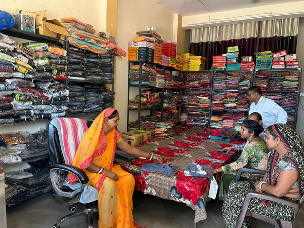 Hemlata, who owns a clothing shop in Jhansi’s Simrawari village. (Photo/ANI)