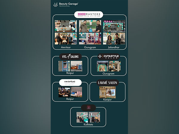 Beauty Garage Professional sets a record by hosting nine events across India in a single day to promote hair care through its salon partners