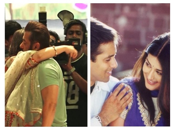 Actors Salman Khan and Sonali Bendre (Image source: ANI and X)