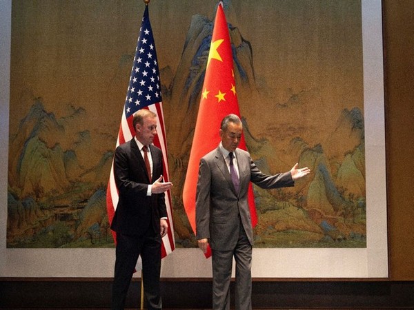 Wang Yi, director of Communist Party's Central Foreign Affairs Commission with White House National Security Adviser Jake Sullivan (Photo/Reuters)