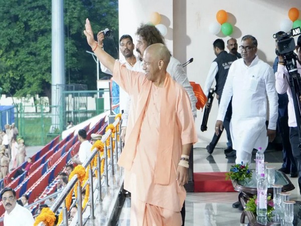 Yogi Adityanath at the inauguration ceremony. (Photo- HI Media)