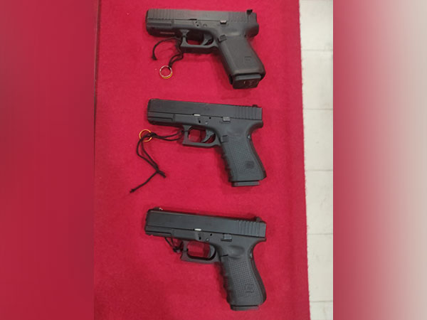 Pistols recovered from Samba, Jammu and Kashmir. (Photo/J-K police)