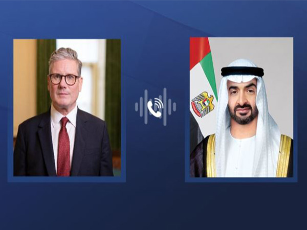 UAE President, UK Prime Minister (Photo/WAM)