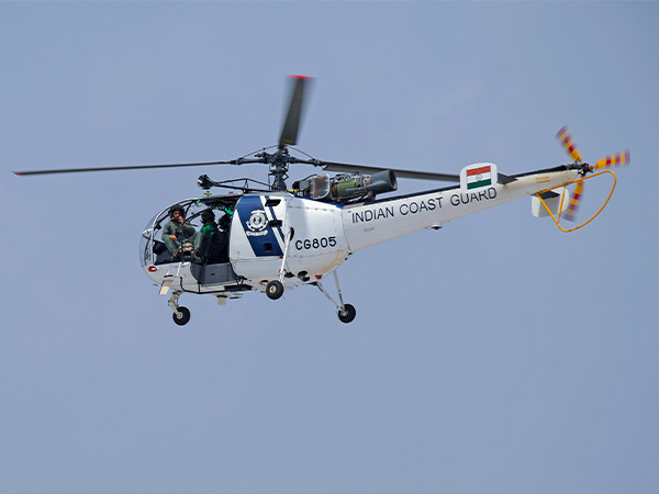 A file photo of an Indian Coast Guard helicopter (Photo/ANI)
