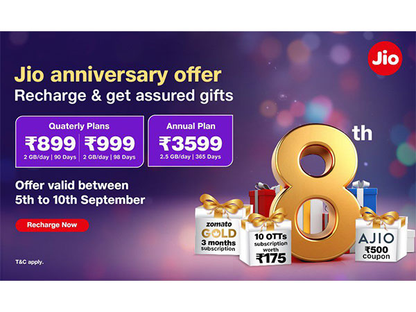 Jio announces 8th anniversary offer for mobility users (Image source: Reliance Jio)  