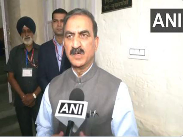Himachal Pradesh CM Sukhvinder Singh Sukhu. (Photo/ANI)