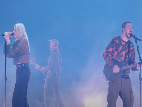 A still from Linkin Park's music concert livestream (Image source: YouTube/@LinkinPark)