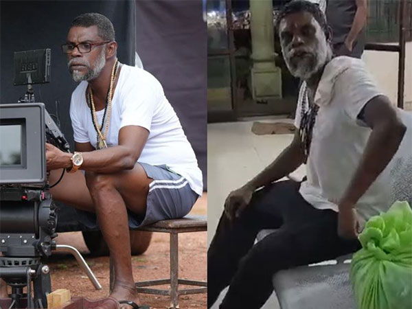 Malayalam actor Vinayakan (Photo source: Instagram/@actorvinayakan, ANI (L to R))