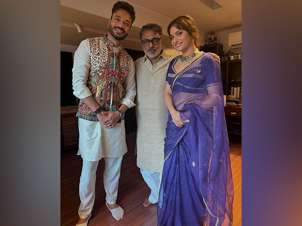 Ankita Lokhande,  Vicky Jain, Sanjay Leela Bhansali (image source: instagram/lokhandeankita)