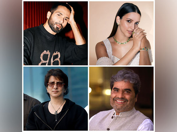 Shahid Kapoor, Triptii Dimri, Sajid Nadiadwala, Vishal Bhardwaj (Image Source: Sajid Nadiadwala/Instagram)