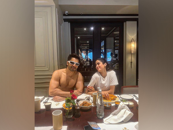Varun Dhawan with janhvi Kapoor (image source: instagram/varundvn)