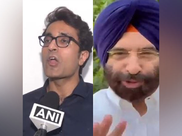 BJP leader Pradeep Bhandari and Manjinder Singh Sirsa (Photo/ANI)