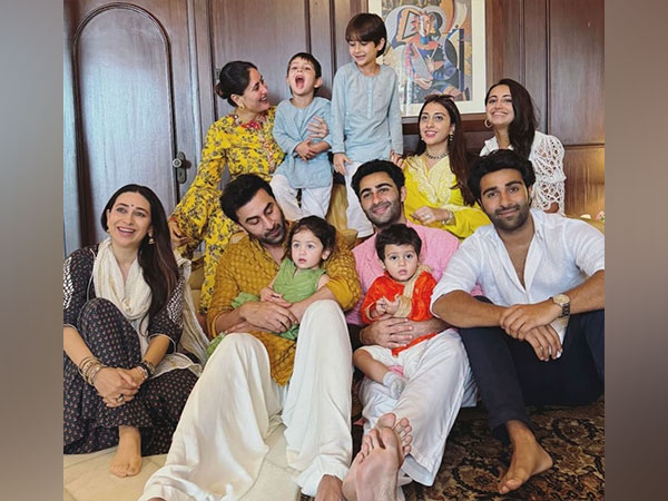 Karisma Kapoor, Ranbir Kapoor with Raha, Kareena Kapoor Khan (Image Source: Karisma Kapoor/Instagram)