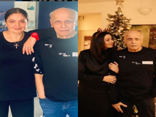 On the Left a combo photo of Mahesh Bhatt with Pooja Bhatt (Photo credit/Instagram/ @poojab1972); Shaheen Bhatt with Mahesh Bhatt (Image source: Instagram/ @shaheenb)