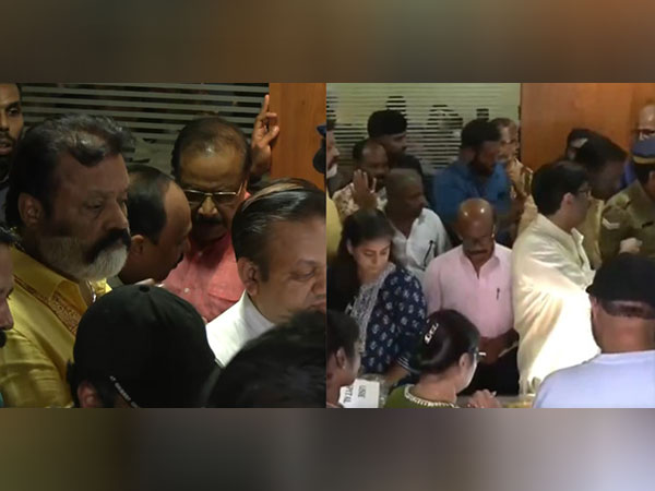 Union Minister Suresh Gopi, actor Dileep, others pay last respects to veteran actress Kaviyoor Ponnamma (Image Source: ANI)