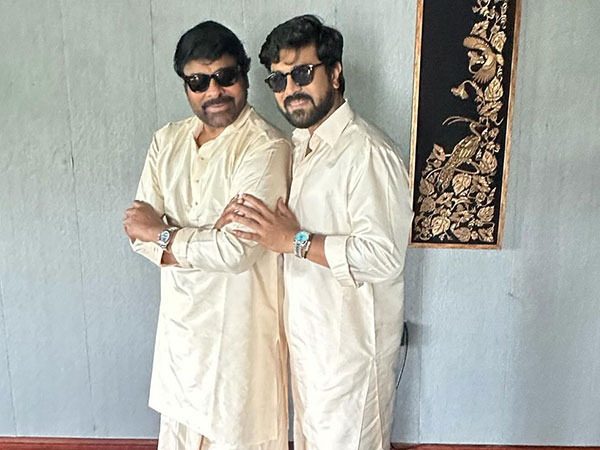 Ram Charan with father Chiranjeevi (Image source: Instagram/@alwaysramcharan)