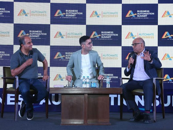 L to R: Vikas Kuthiala, Automate Business advisor; Kewal Kishan, Founder of Automate Business; Sanjeev Bikhchandani, Founder and Executive Vice Chairman of Info Edge