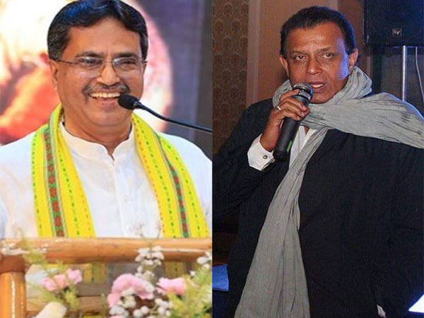 Tripura CM Manik Saha, Mithun Chakraborty (Photo/ANI, Image@ManikSaha)